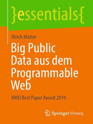 cover image of Big Public Data aus dem Programmable Web